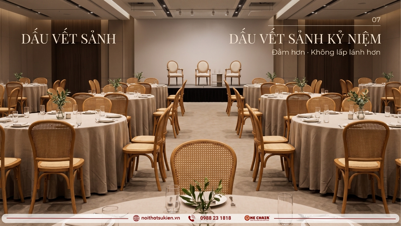 Lễ kỷ niệm thành lập doanh nghiệp do ONE CHAIR setup nội thất sự kiện
