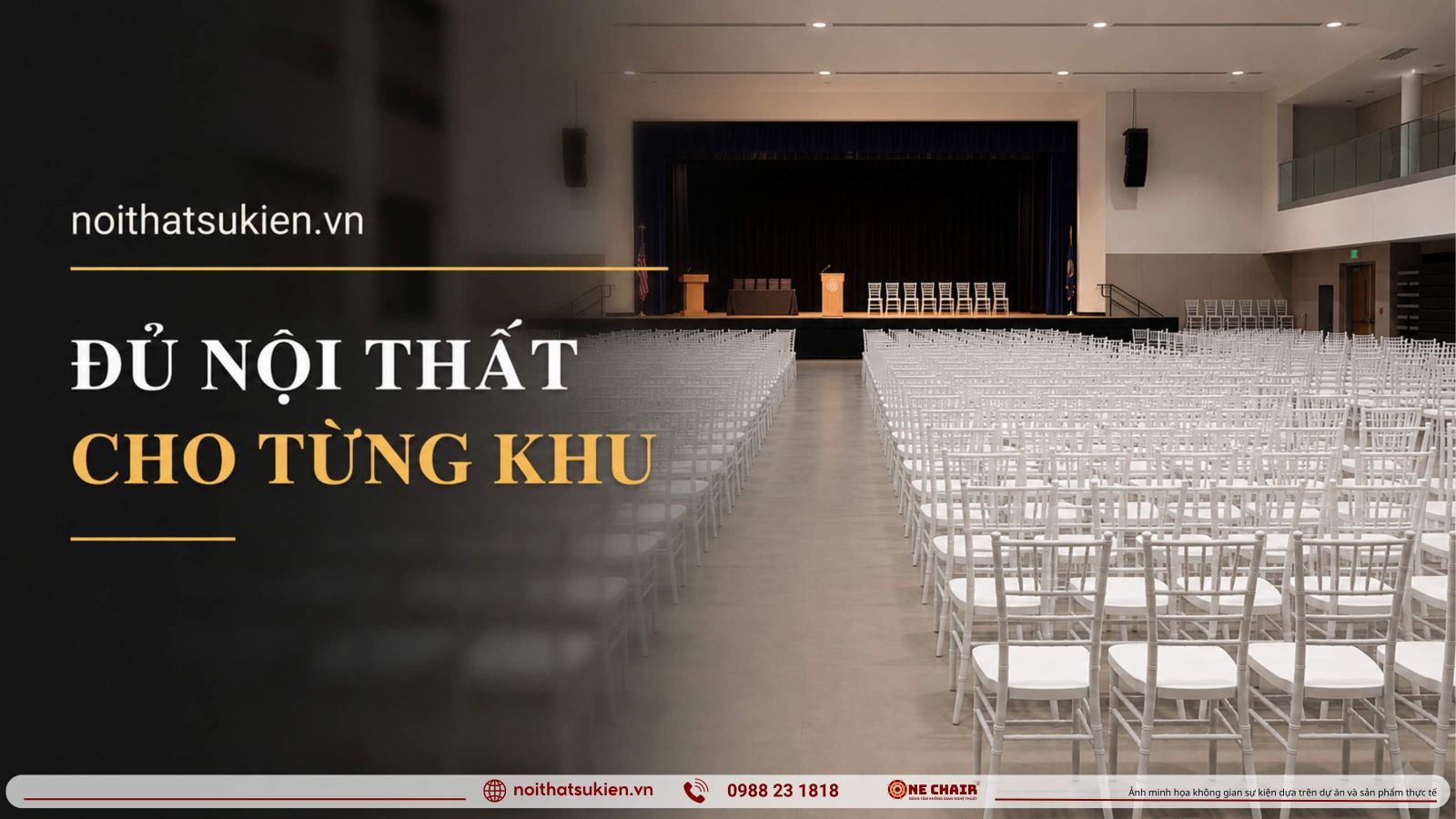 Cac khu vuc noi that le tot nghiep tu le dai den khoi ghe va khu chup hinh