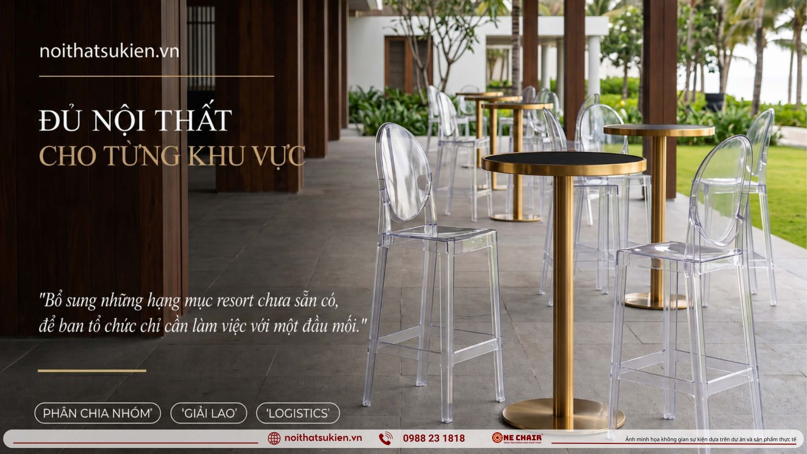 Cac khu vuc hoi nghi tai resort tu phong hop den khu giai lao ngoai troi va bua toi bai bien