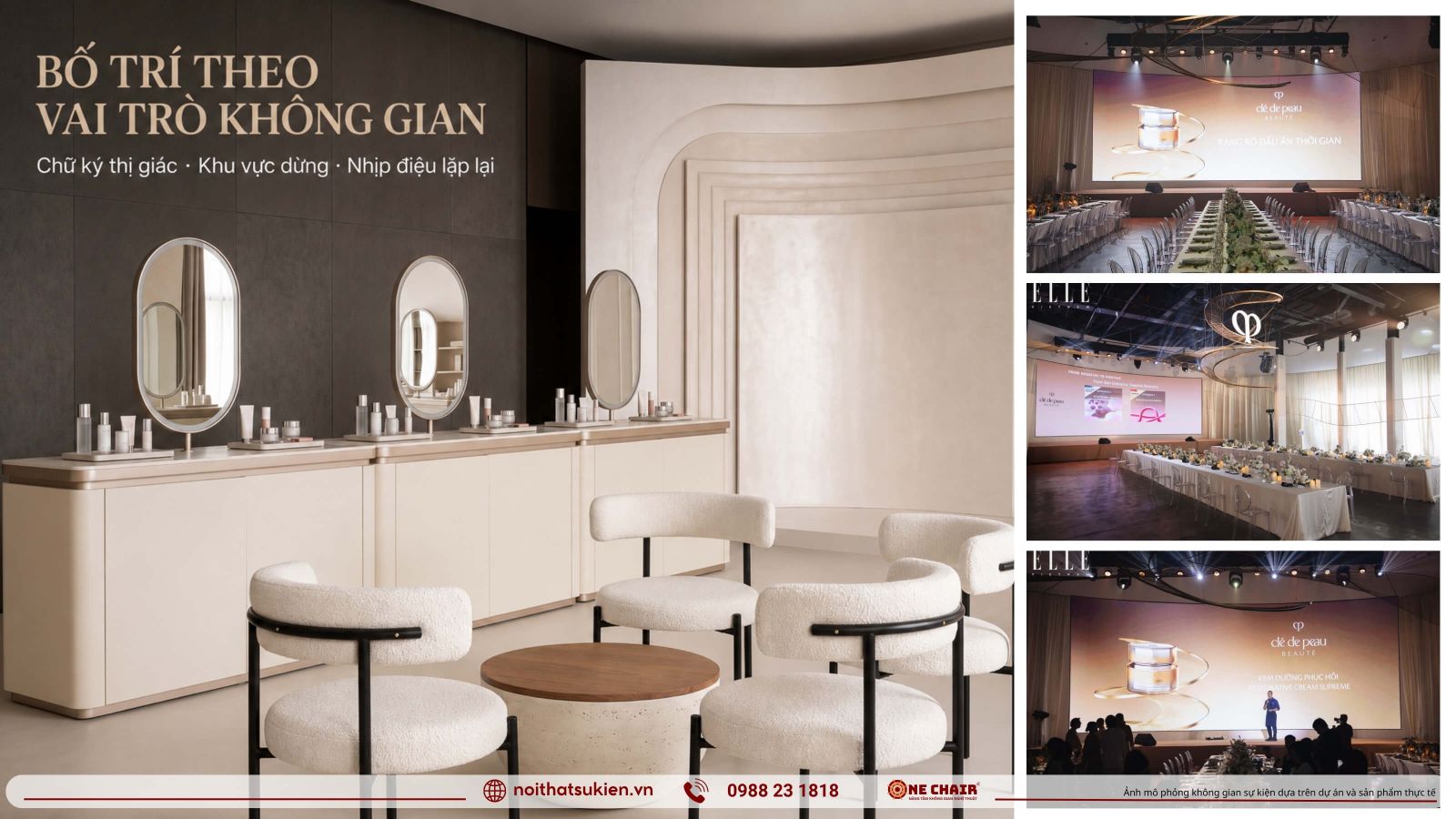 Beauty bar ban dung thu va goc chup hinh le ra mat my pham lam dep