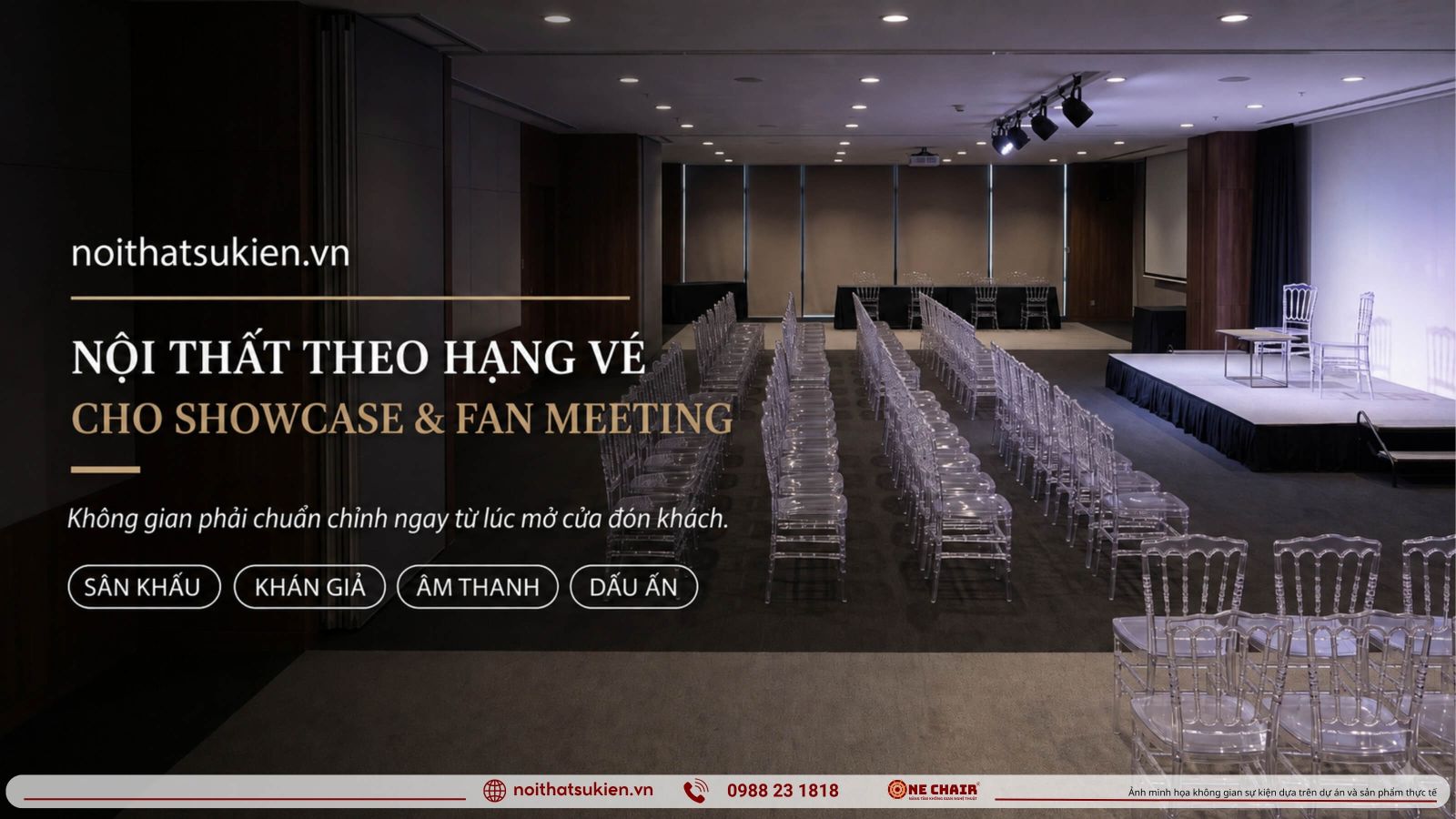 Su kien showcase fan meeting voi san khau giao luu khu ghe khan gia va khu ky tang