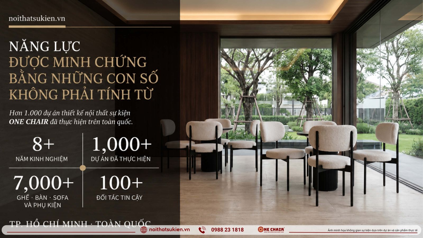 Mot can ho mau da dung noi that trung bay theo vai tro khong gian