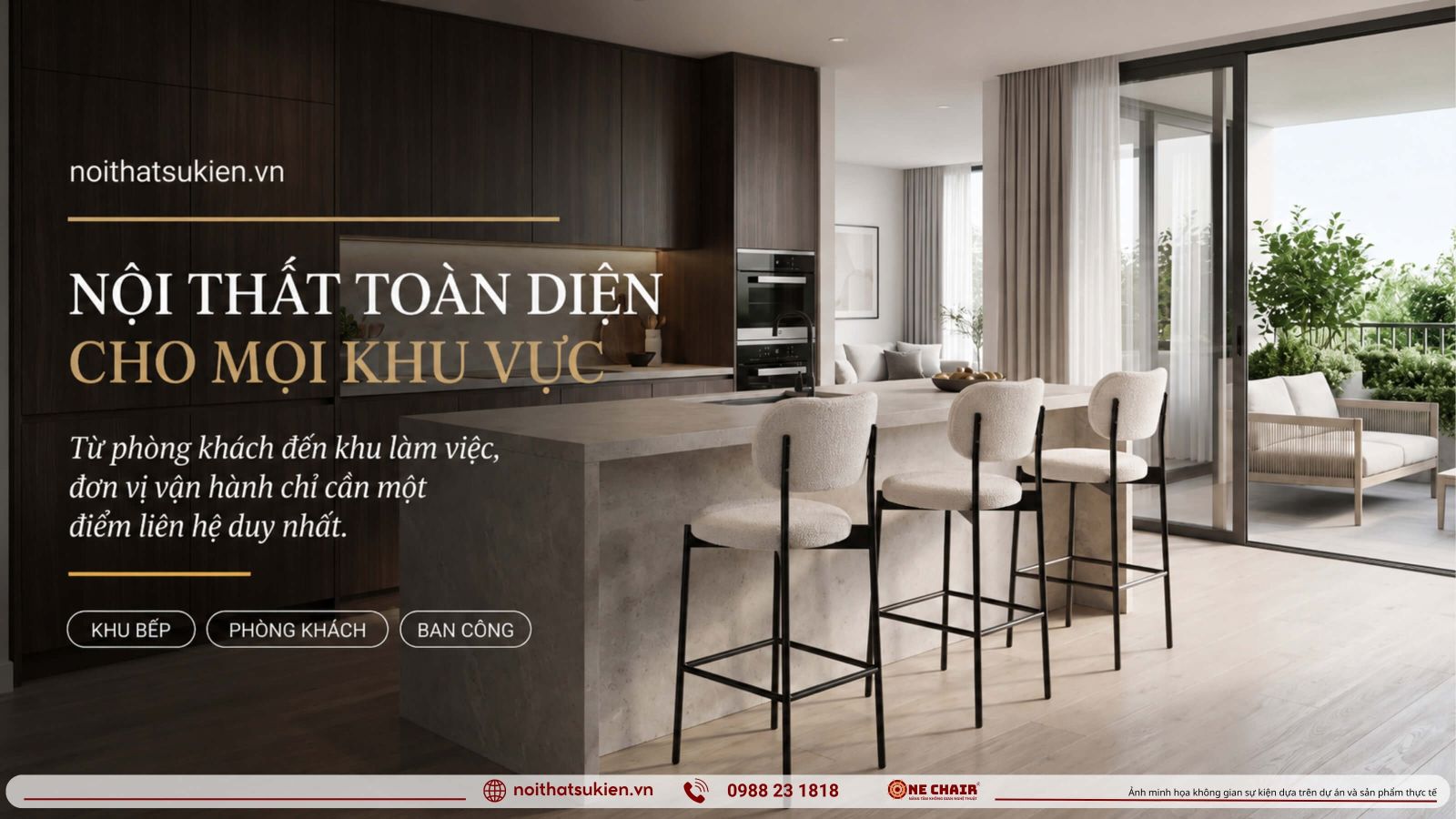 Cac phong trong can ho dich vu tu phong khach khu bep an den phong ngu va goc lam viec