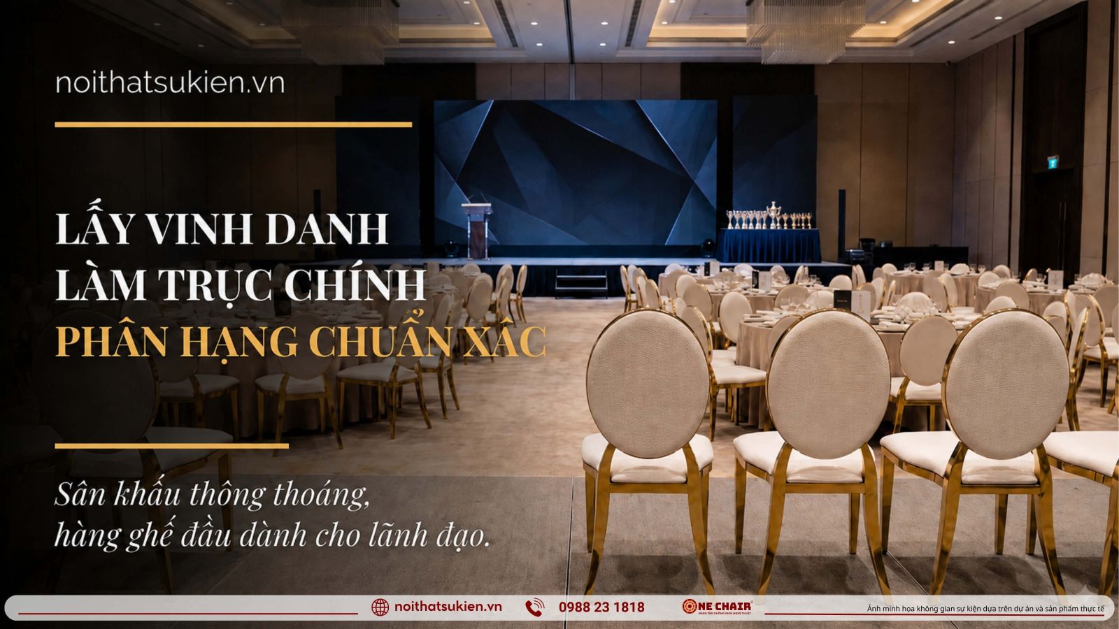 Tiec tat nien ngan hang san khau vinh danh hang ghe dau va day ban tiec nhieu chi nhanh