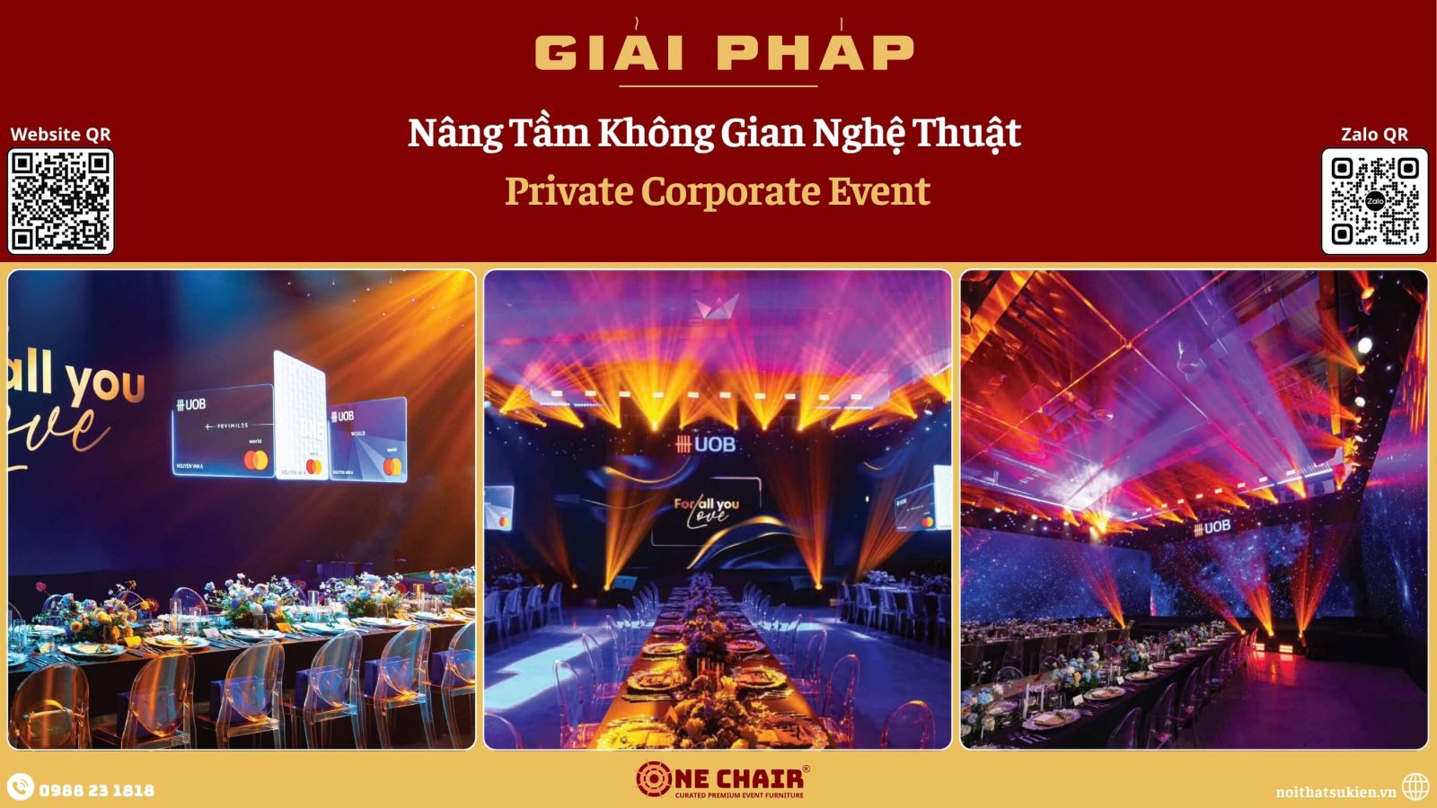 Đêm tất niên doanh nghiệp quy mô lớn do ONE CHAIR setup nội thất sự kiện