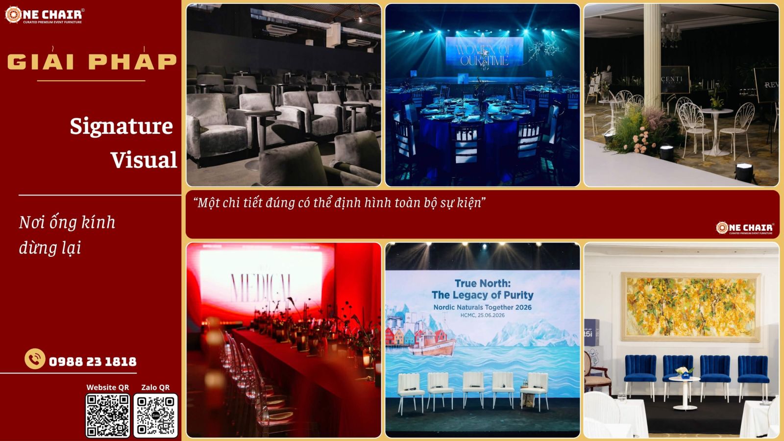 Khu lounge VIP tại sự kiện doanh nghiệp — nội thất sự kiện cao cấp ONE CHAIR