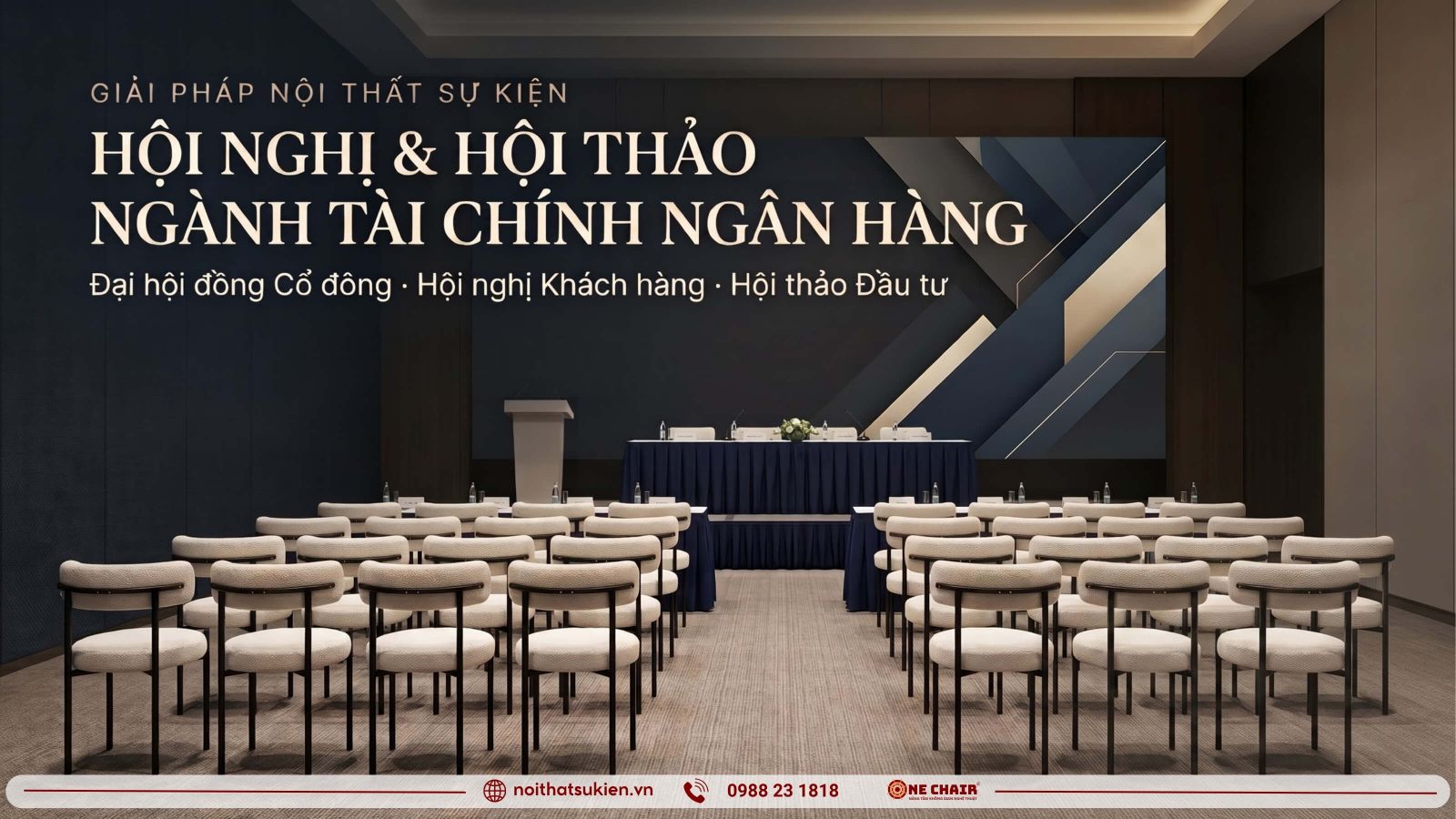 Dai hoi co dong ngan hang bo tri ban chu toa hang ghe co dong va man hinh thuong hieu