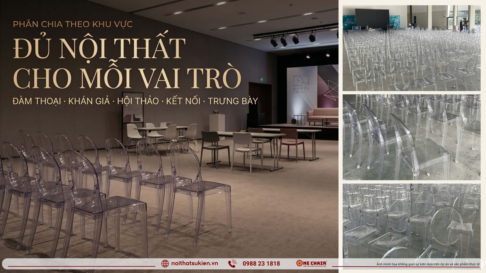 Cac khu vuc noi that hoi thao sang tao tu san khau talk den khu trung bay va networking