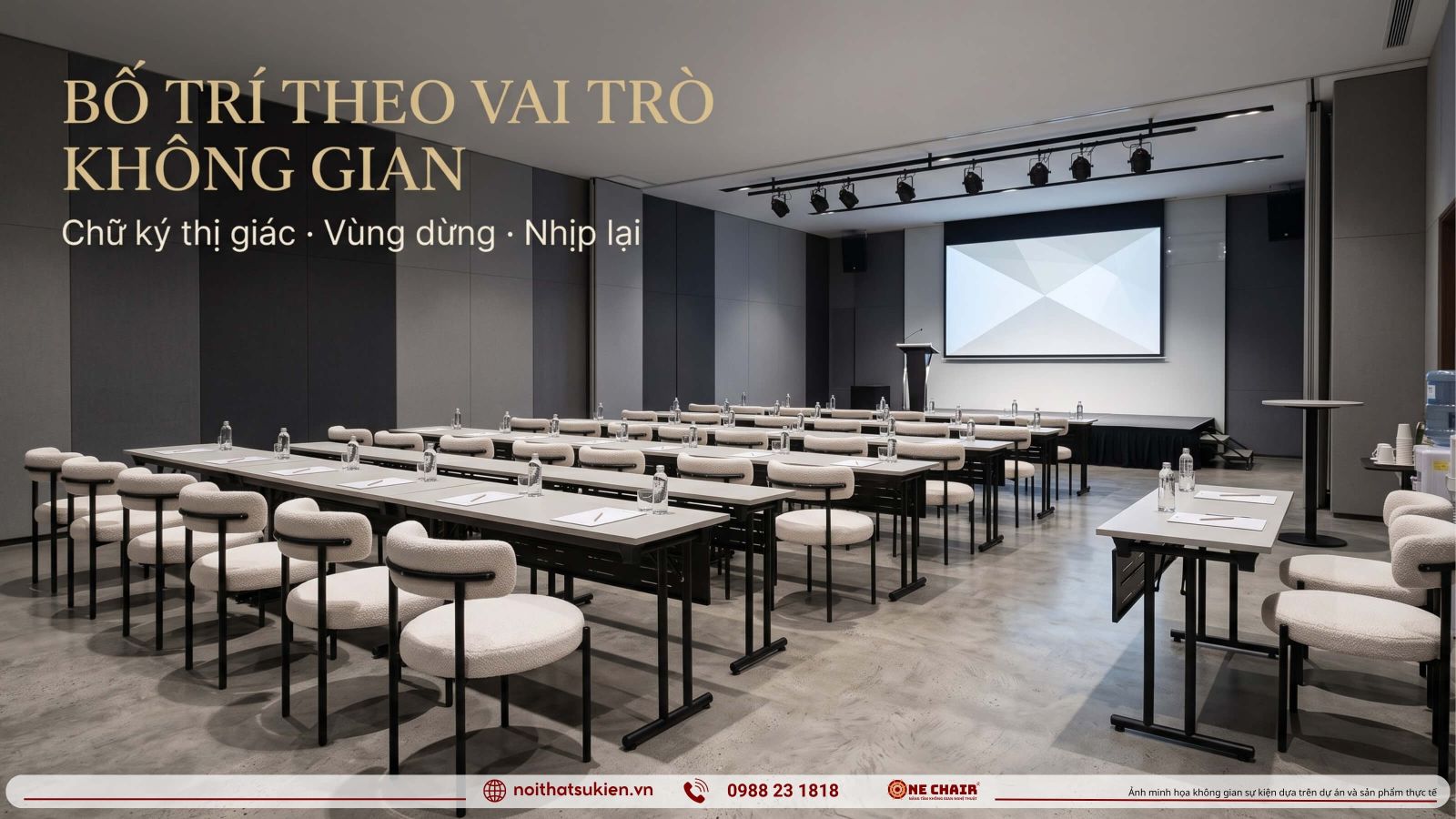 San khau giang vien khu giai lao va day ban hoc vien the hien ba vai tro khong gian dao tao