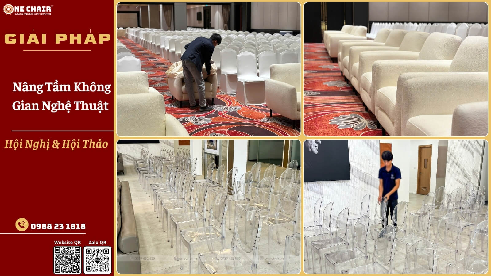 Ghế tiệc hội nghị cùng lô xếp sẵn theo lô dự phòng trước giờ load-in