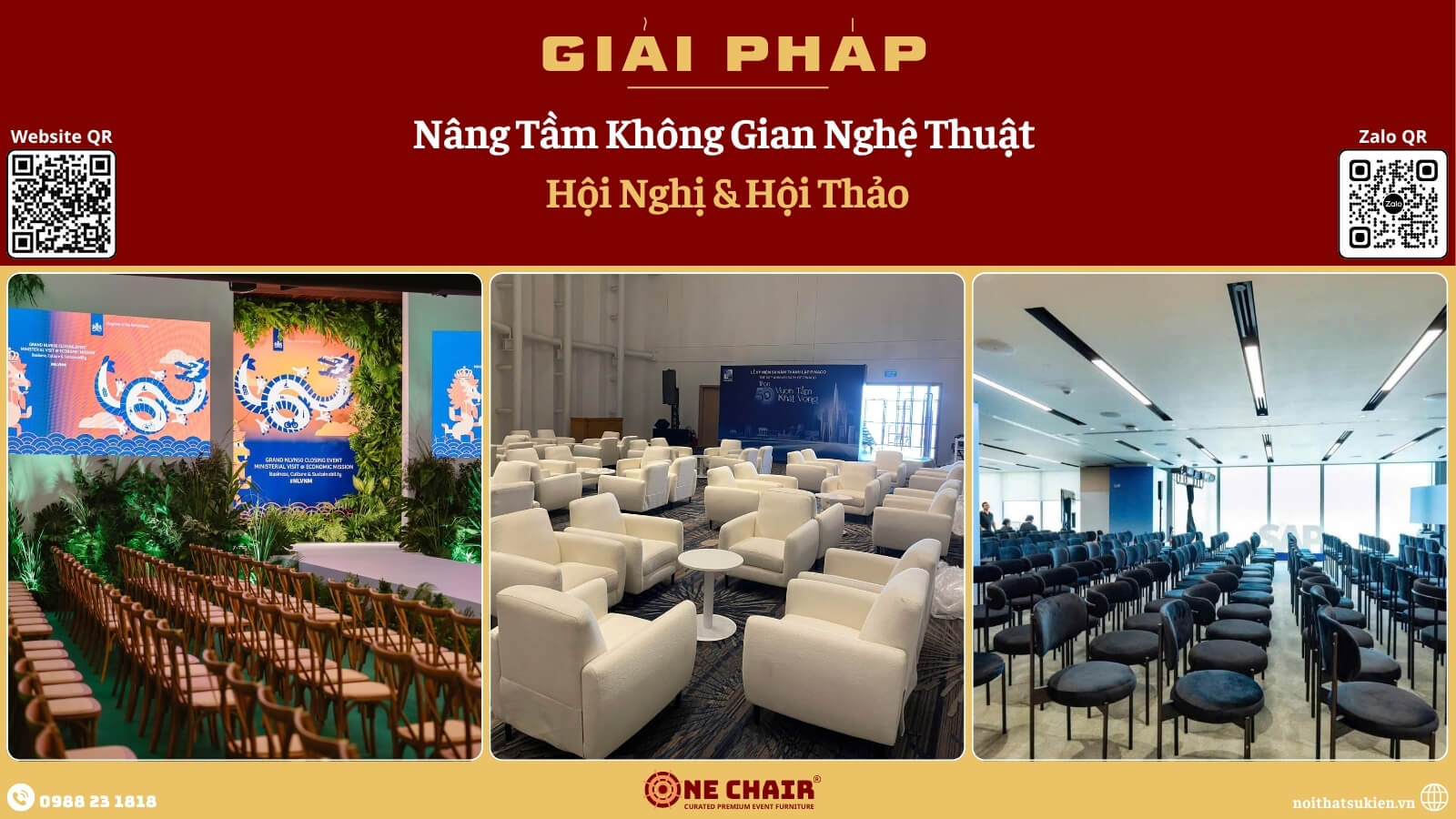 Dãy ghế tiệc cao cấp hội nghị cùng dòng cùng lô nhìn ngang, đồng đều tuyệt đối