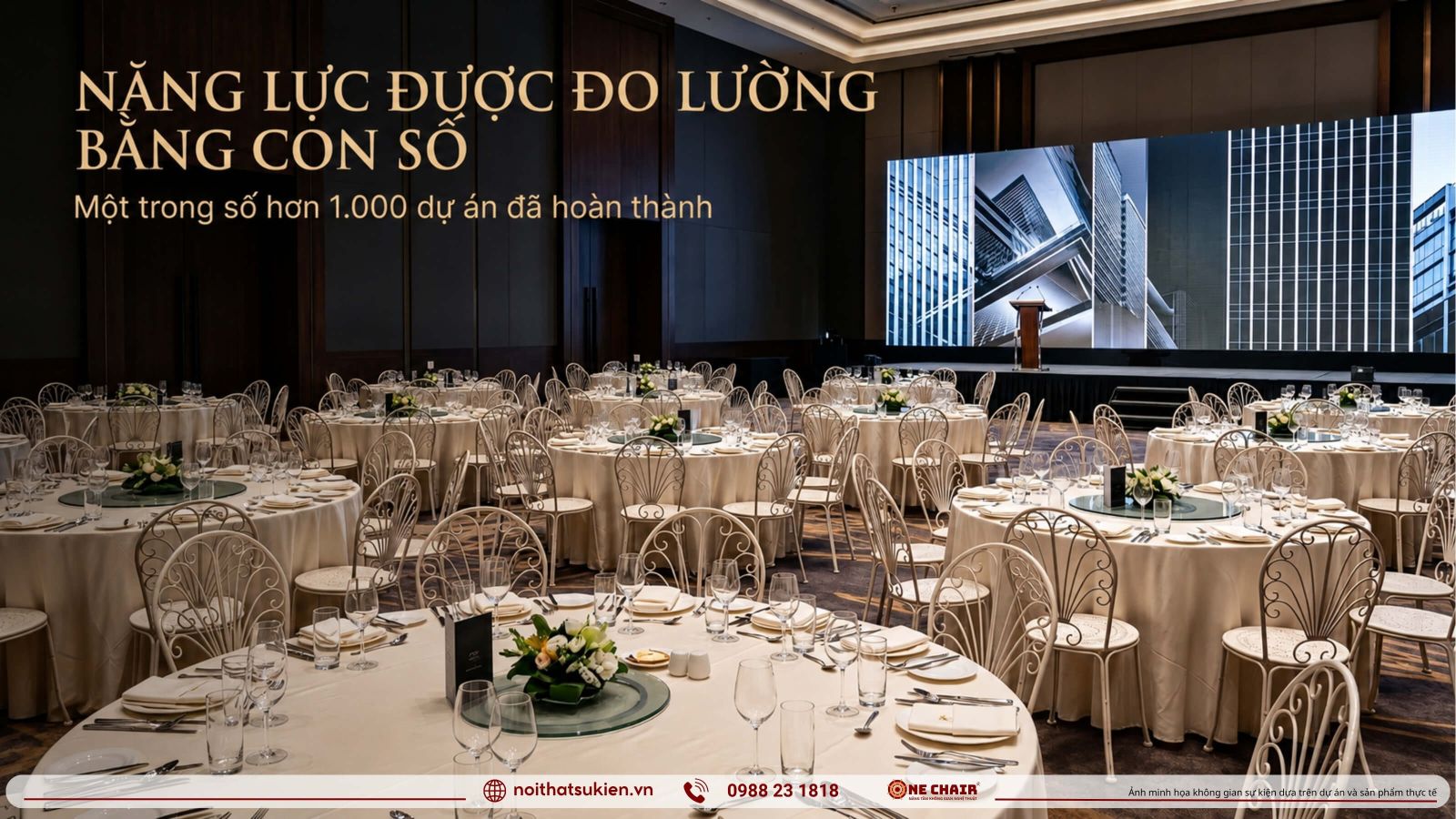 Mot buoi gala tri an bat dong san da dung noi that theo vai tro khong gian
