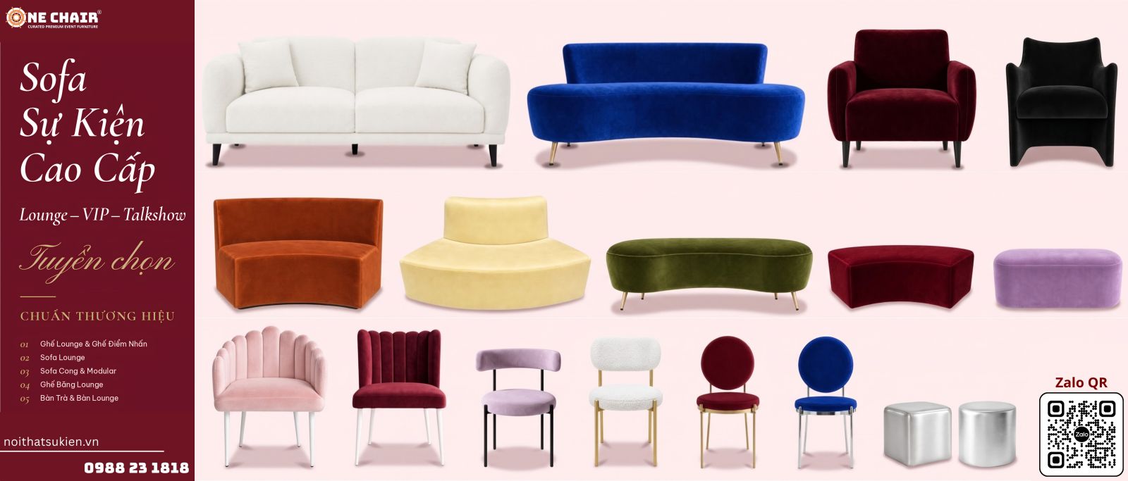 Cho thuê ghế sofa sự kiện – sofa sự kiện cao cấp tại TP.HCM cho thuê 