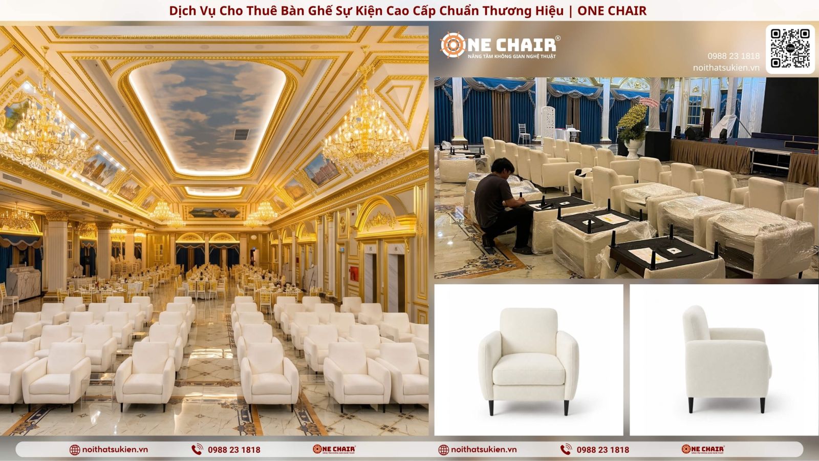 Cho thuê bàn ghế hội nghị – khán phòng đại biểu đồng bộ – ONE CHAIR