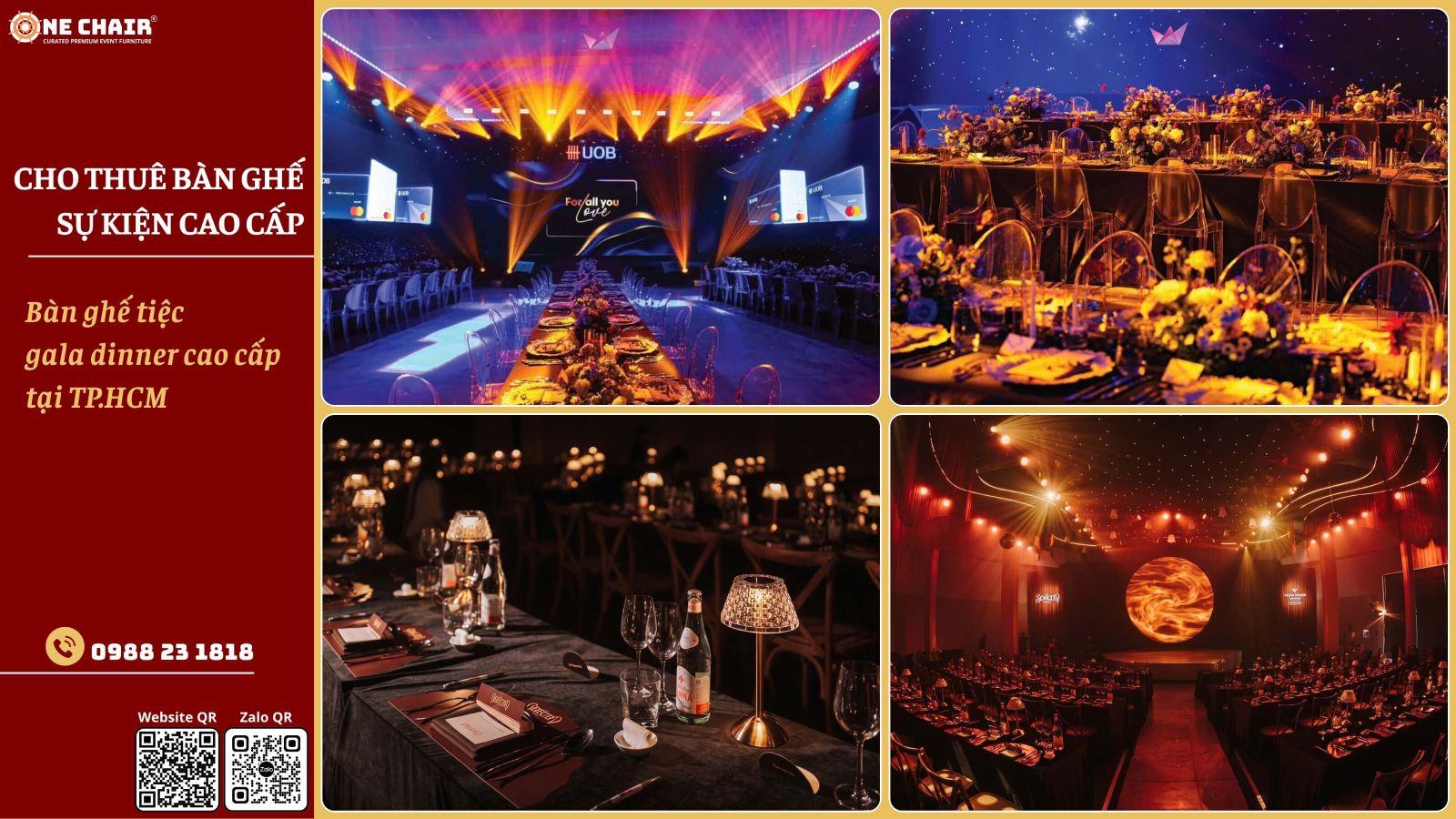 Cho thue ban ghe gala dinner tai ballroom khach san TP.HCM