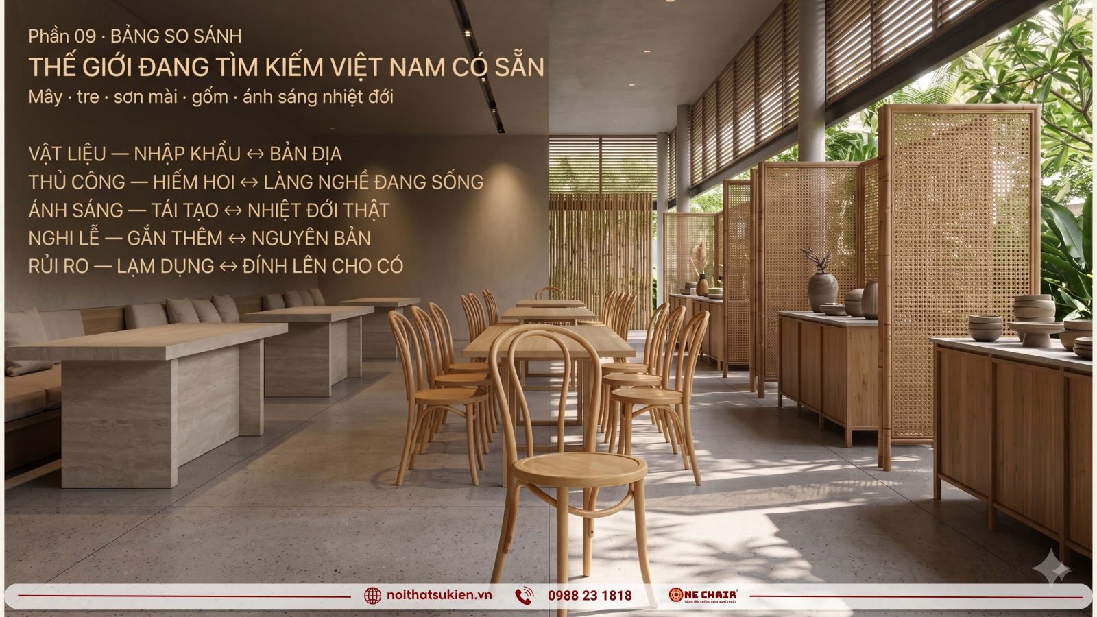 So sanh xu huong vat lieu thien nhien toan cau va chat lieu ban dia Viet trong su kien