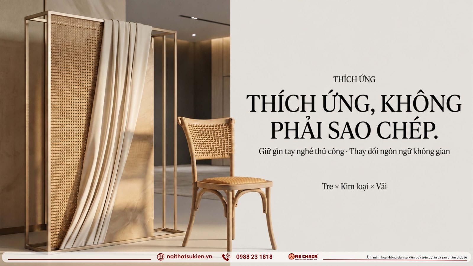 Vach dan may tre phoi kim loai va vai tao diem nhan tinh te trong su kien doanh nghiep