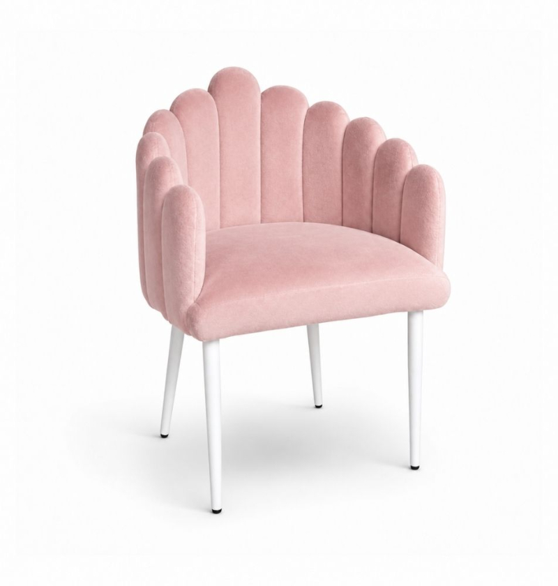 Ghế Bloom Armchair - Nhung Hồng Đào