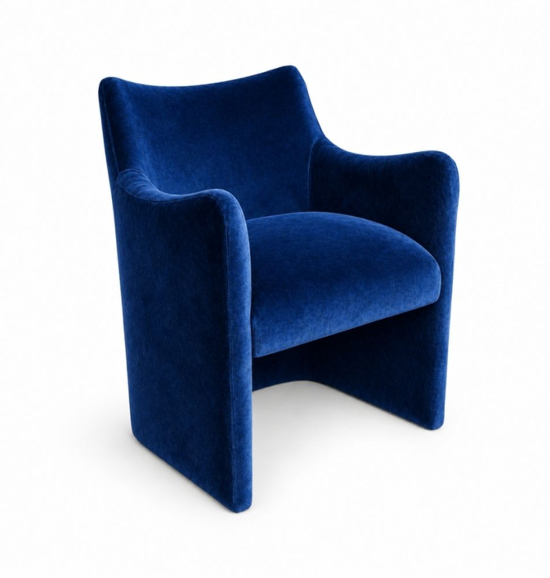 Ghế Sofa Muse - Nhung Xanh Cobalt