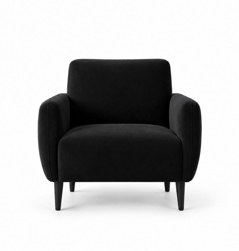 Ghế Sofa Armchair VIP - Nhung Đen