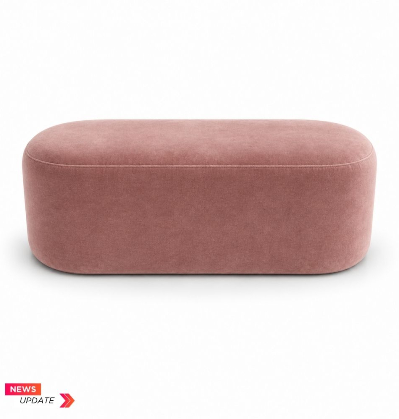 Ghế Băng Nova - Nhung Hồng Dusty