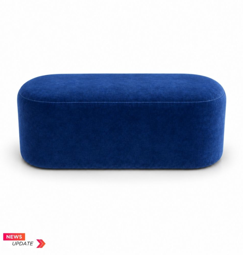 Ghế Băng Nova - Nhung Xanh Cobalt
