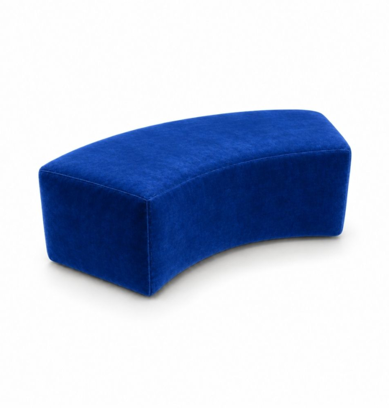Ghế Băng Wave Module - Nhung Xanh Cobalt
