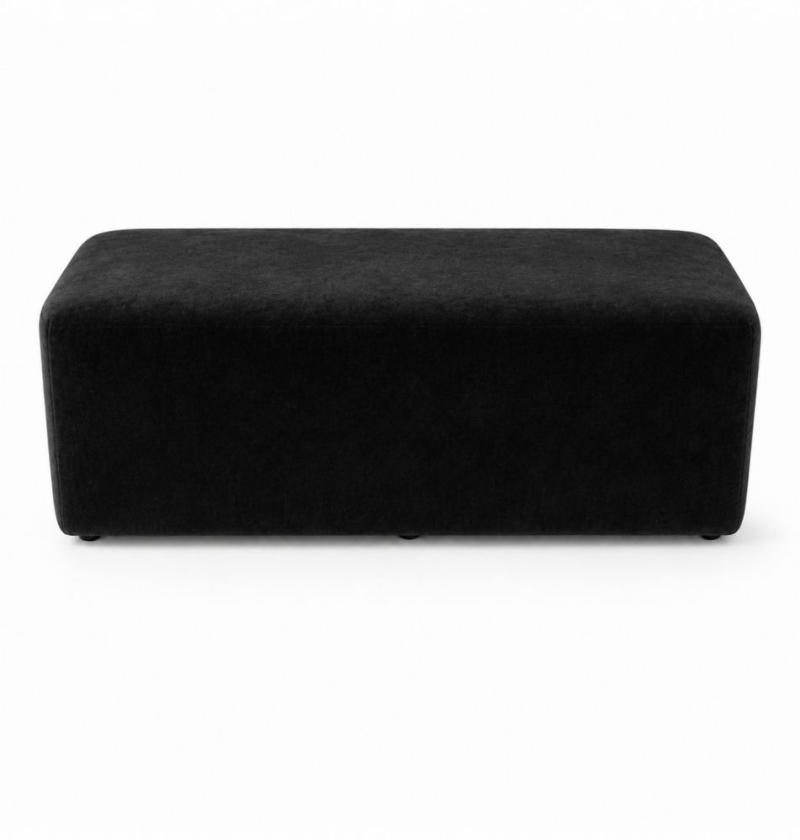 Ghế Bench Dài - Nhung Đen