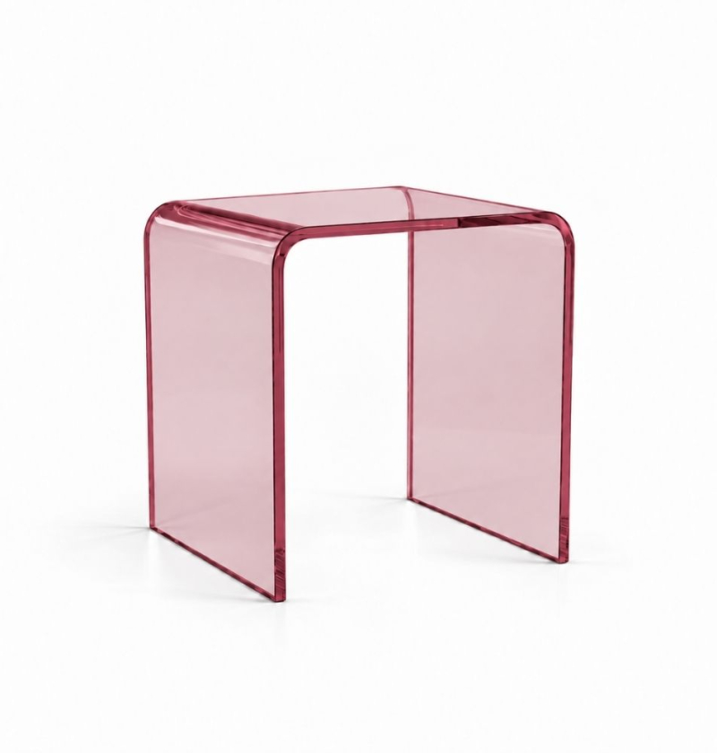 Đôn Acrylic - Đỏ Burgundy