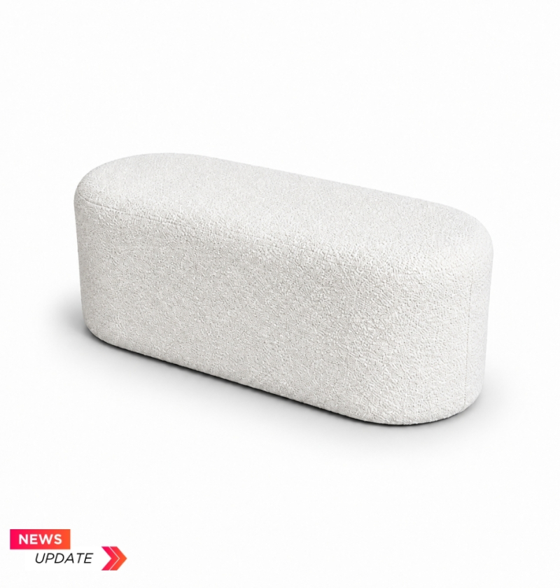 Ghế Băng Nova - Bouclé Trắng