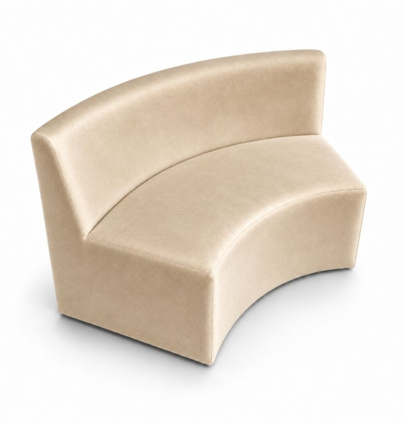 Sofa Module Lưng Lớn - Nhung Champagne