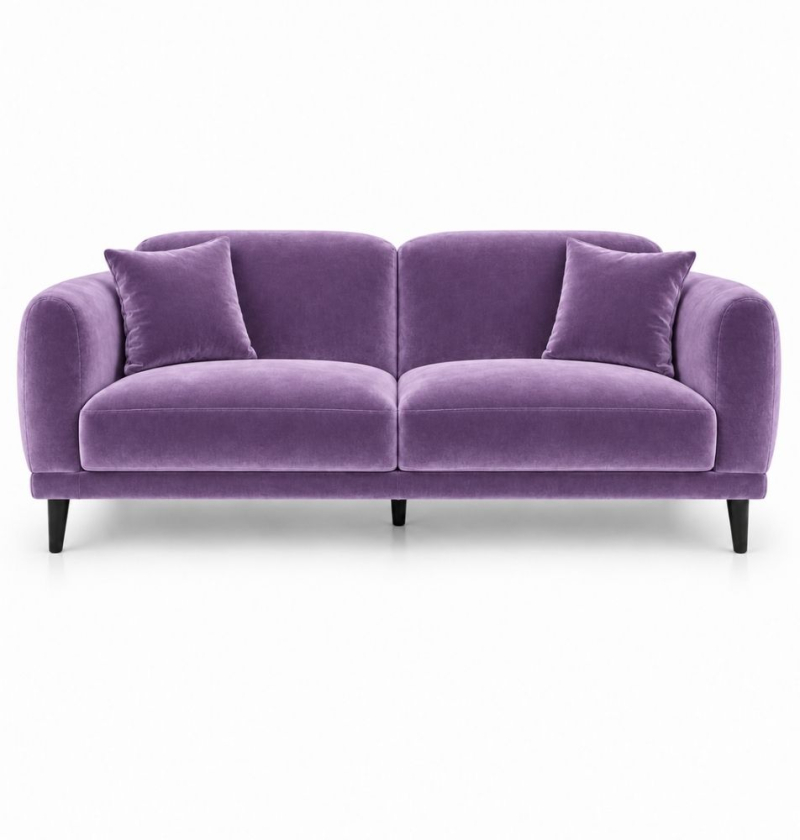 Sofa Đôi Lounge - Nhung Tím Lilac
